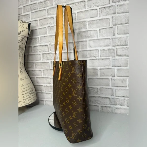 Louis Vuitton Luco M51155 Monogram Canvas Shoulder Tote Bag Zip Close Brown EUC - Picture 5 of 11